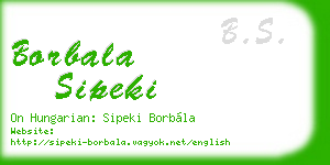 borbala sipeki business card